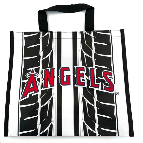 MLB Angels Tie Dye Print Shirt & Plastic Tote Bag Bundle NWOT H-28 - Picture 8 of 12